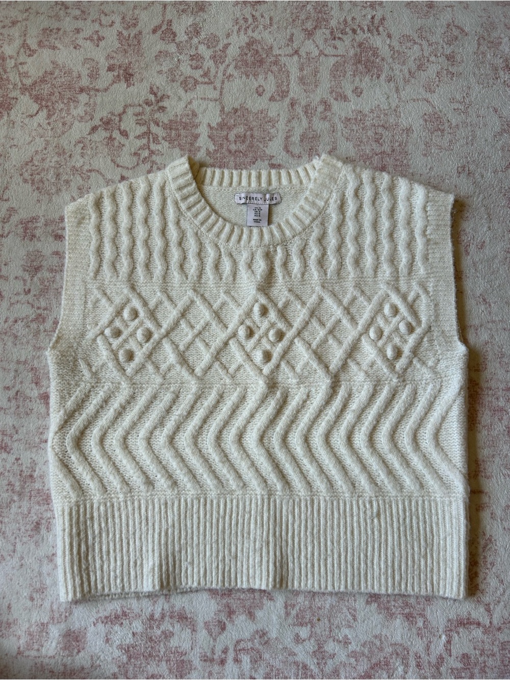 Cropped Sweater Vest Tank